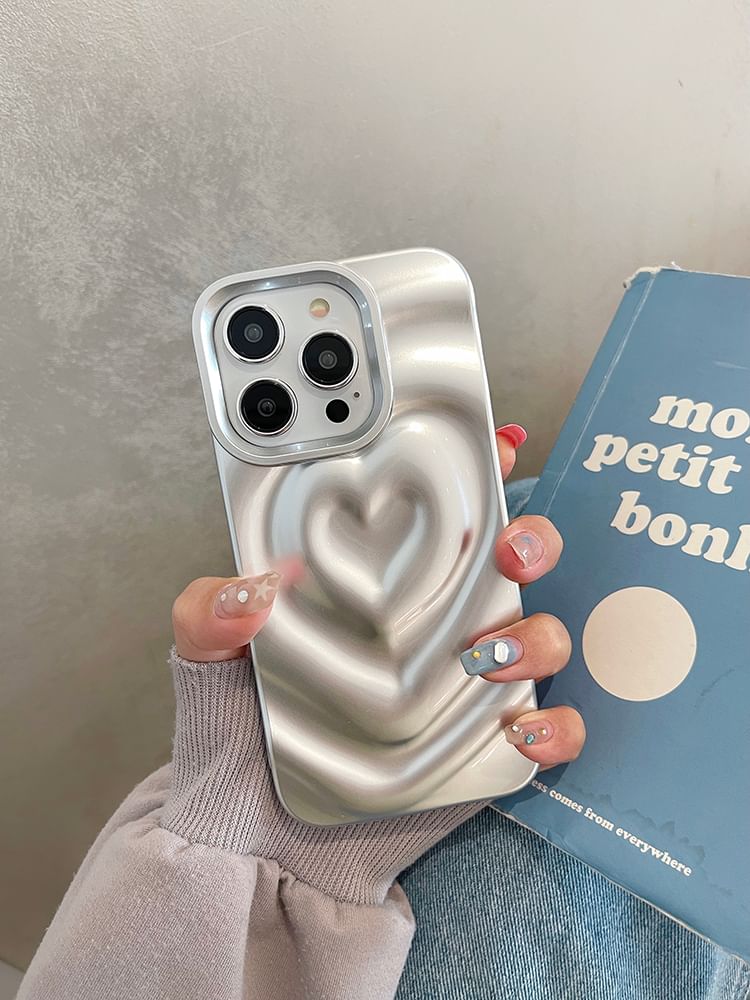 Heart Textured Phone Case
