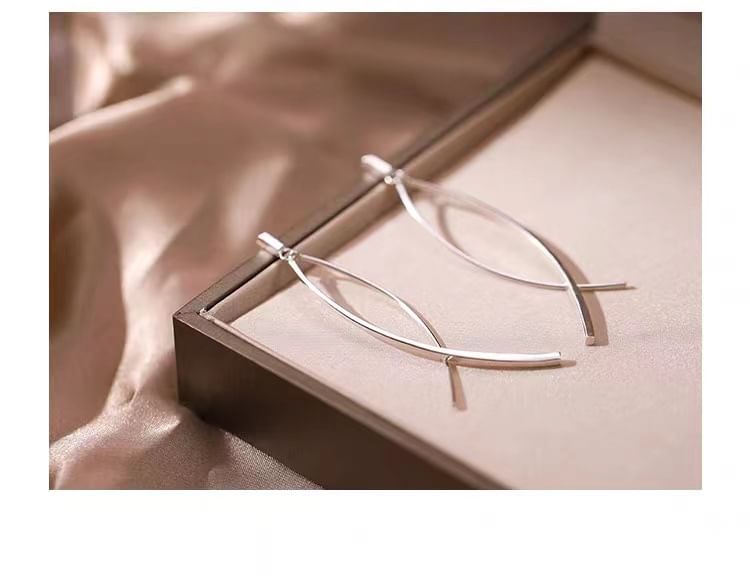 Boucle d'oreille pendante en argent sterling