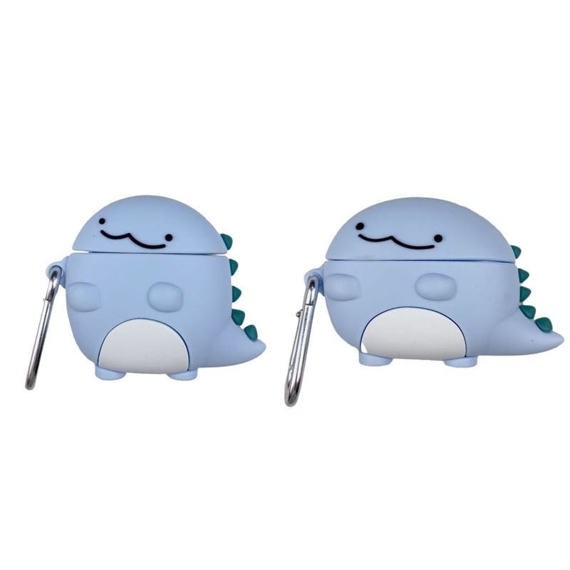 Étui pour écouteurs AirPods / Pro à motif dinosaure avec clip