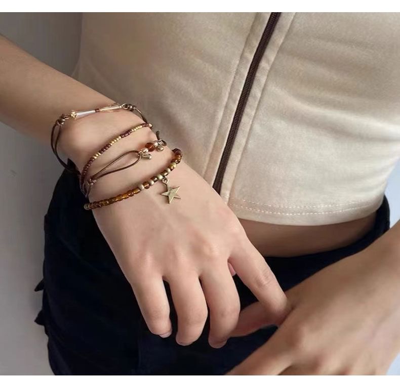 Bracelet en corde à plusieurs niveaux