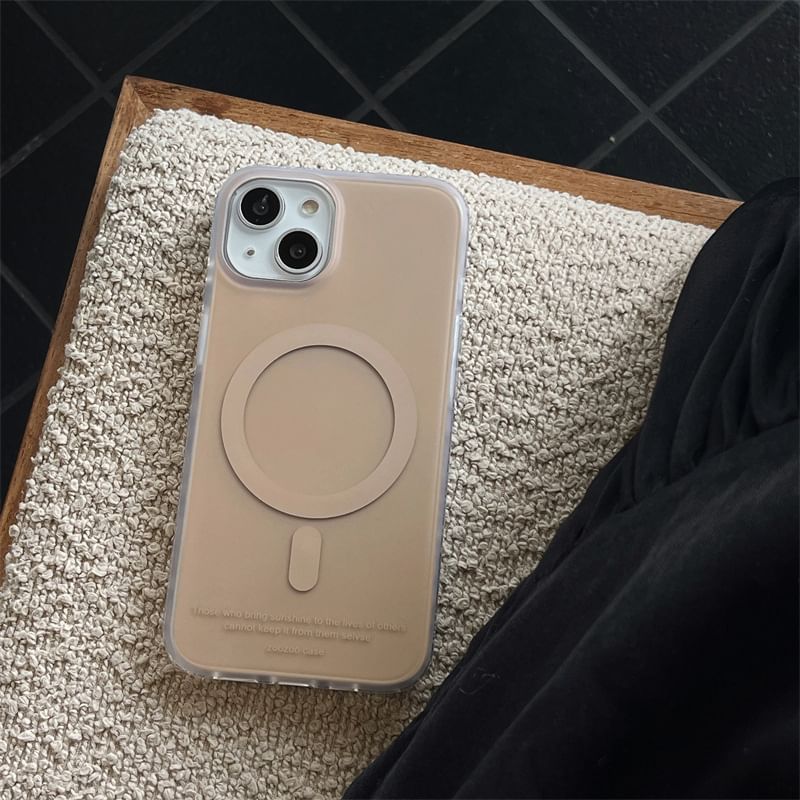 Plain with MagSafe) Case Magnetic Phone (Compatible