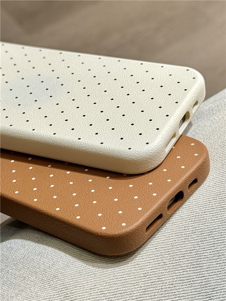 Cat Case Phone Dot Polka