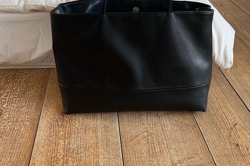 Leather Tote Bag Faux