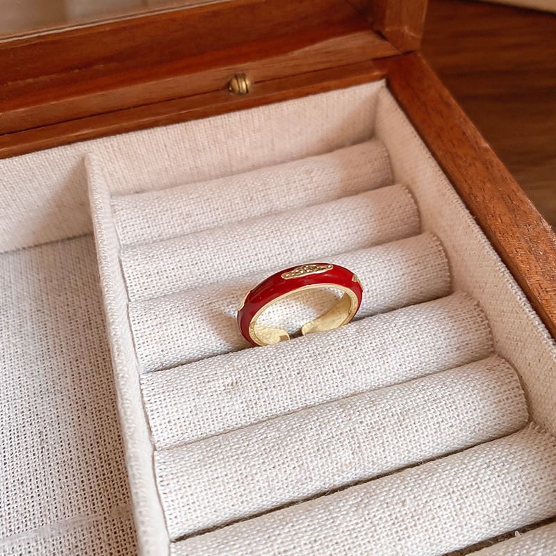 Open Ring Rhinestone Geometry /