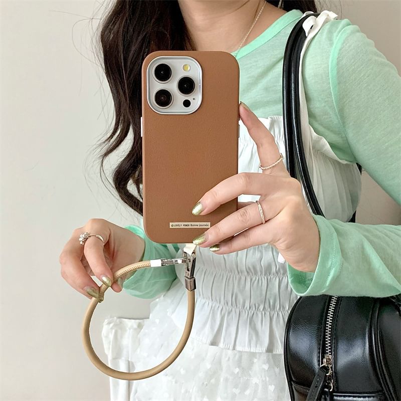 Plain Faux Phone Case Leather