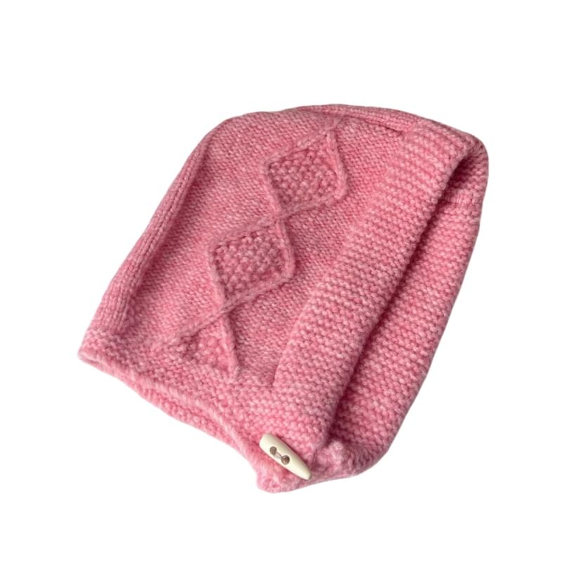 Plain Cable Balaclava Knit