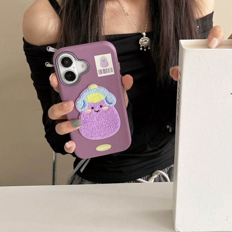 Embroidered Phone Vegetable Case