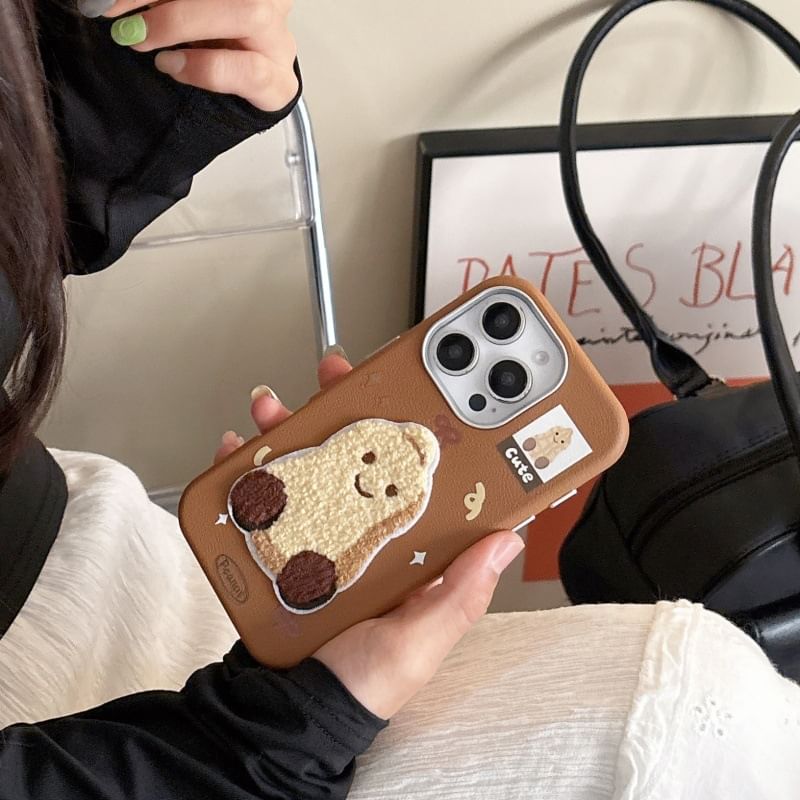 Embroidered Phone Case Peanut