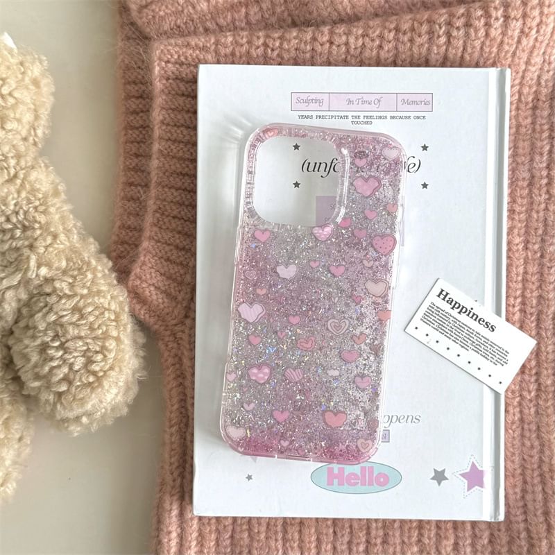 Heart Print Phone Case