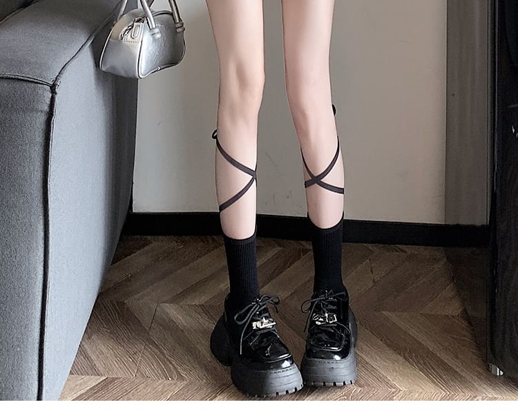 Waist Slit High Mini Skort Plain