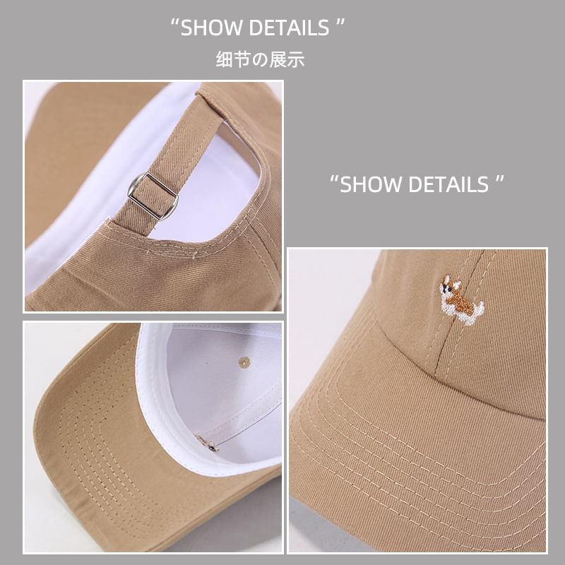 Baseball Corgi Cap Embroidered