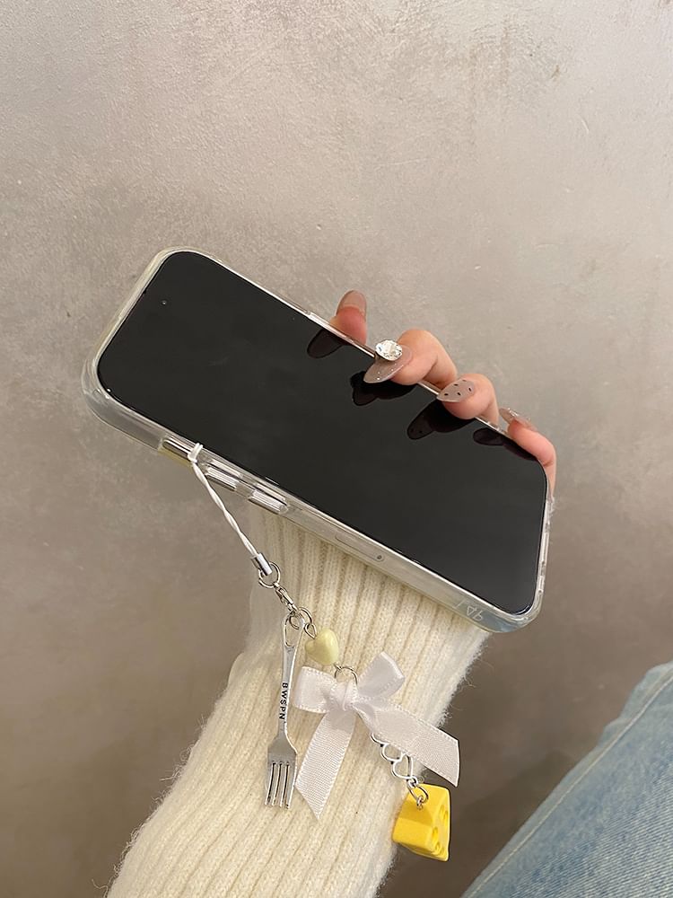 Set Phone Cheese Charm / Case