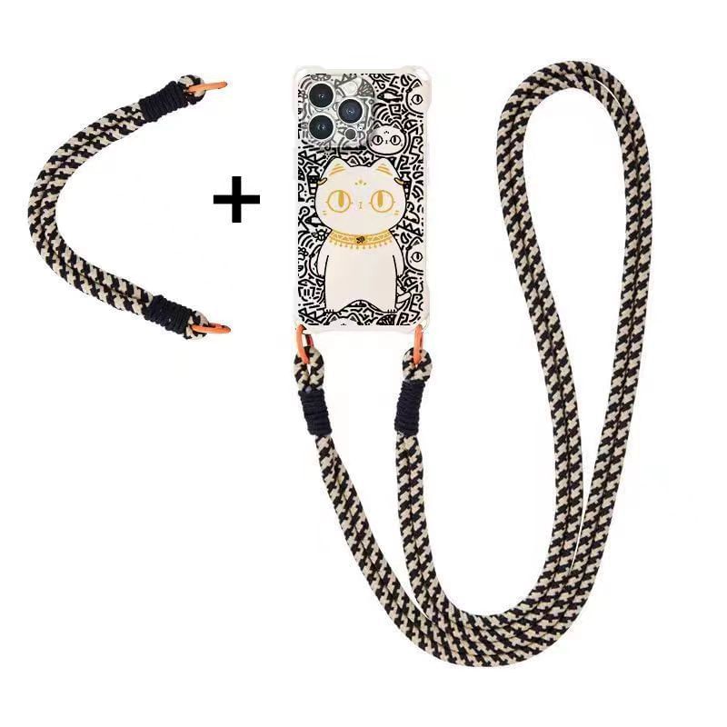 Phone Strap Cat Set Case Lanyard /