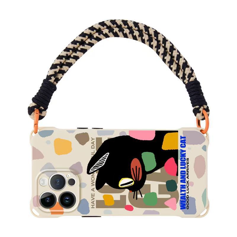 Phone Set Cat Case Lanyard / Strap