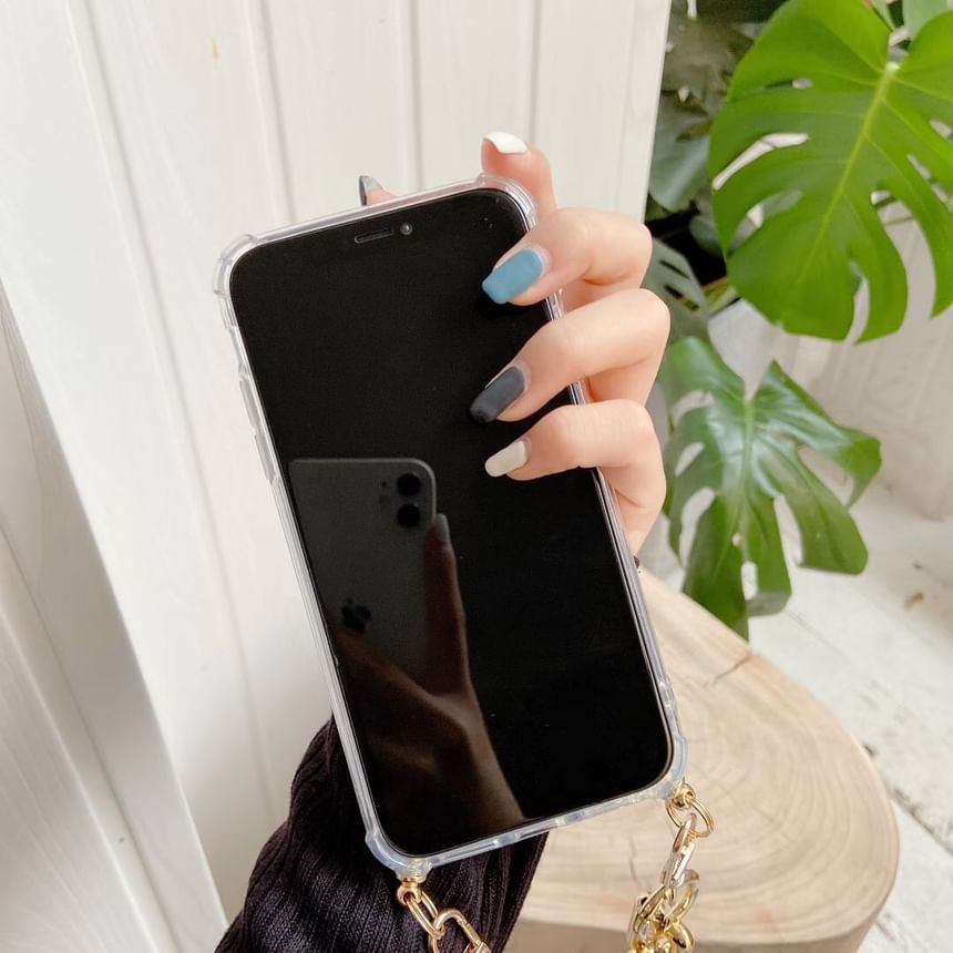 Phone Case Mirrored Strap Chain with