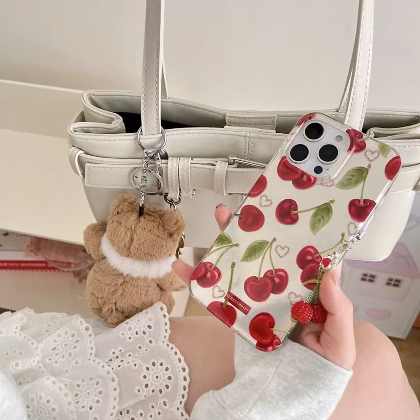 / Phone Case Charm Cherry Set