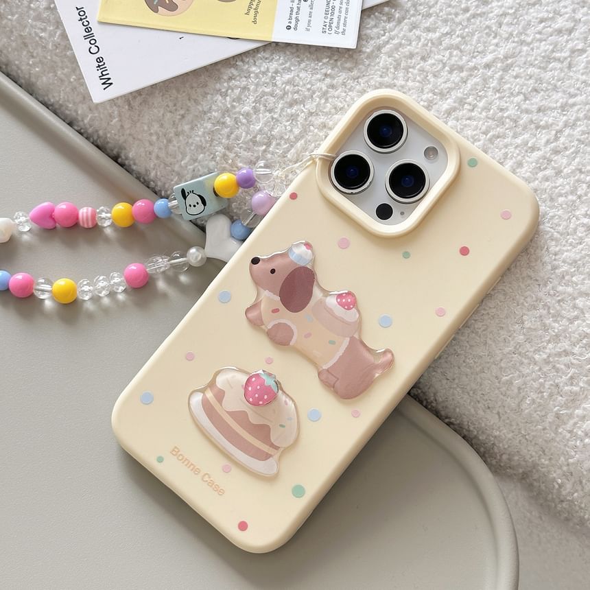 Dog Case Bead Strap Print Set / Phone