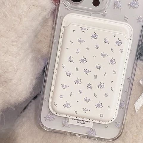 Floral Holder with Case Phone Set Magnetic / Card (Compatible MagSafe)