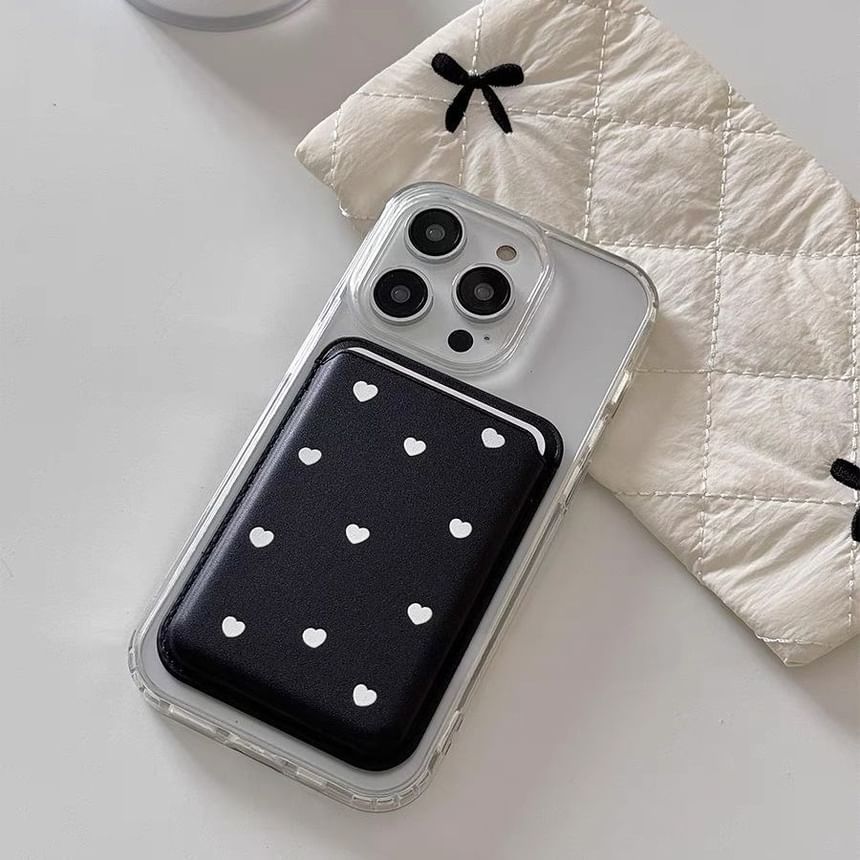 / Magnetic Card Holder Set with MagSafe) Case (Compatible Phone Heart