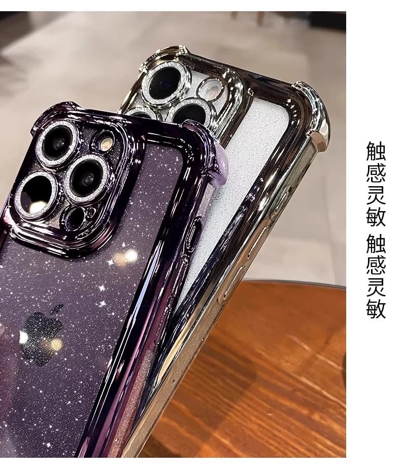 iPhone Transparent Case Glitter