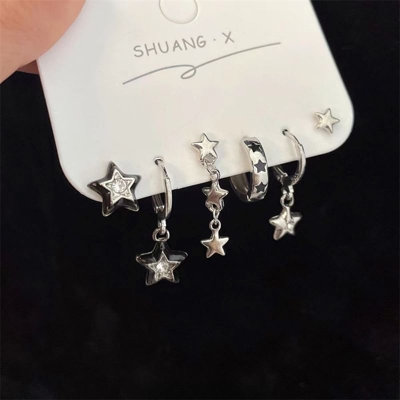 Star of Pairs: Set 3 Earring Asymmetrical
