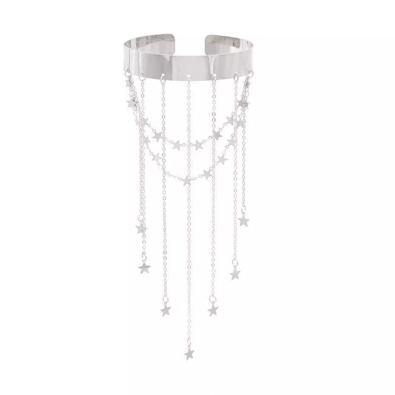Alloy Armlet Open Fringed Star