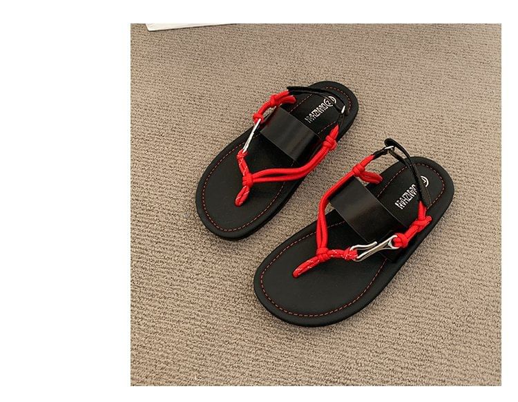 Sandals Buckled Thong