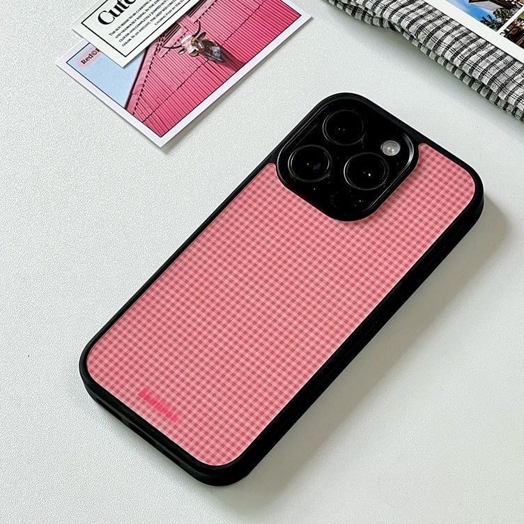 Plaid Phone Case / Heart Stand / Set