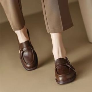 Loafers Plain Faux Leather