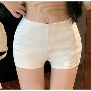 Rise Plain Mid Pants Hot