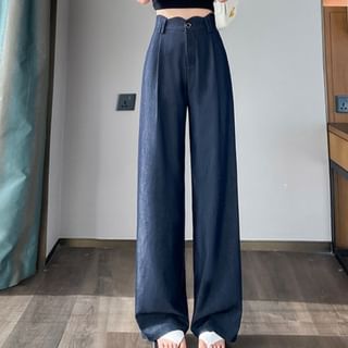 Wide Jeans High (Various Designs) Leg Rise