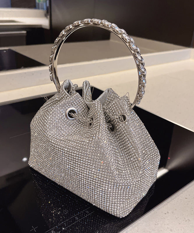 Water Bag Metal Diamond Glitter Pouch Handmade Studded New