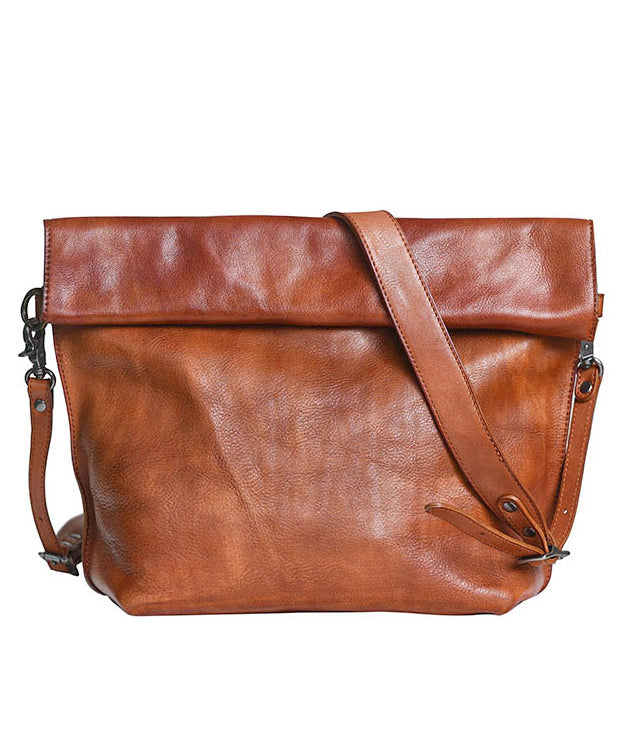 Large Bag New Leather Capacity Cross-body Retro