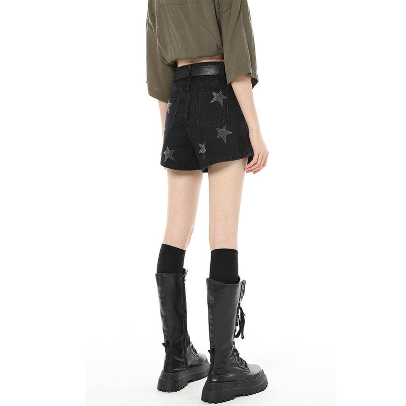 Short à strass en forme d'étoile
