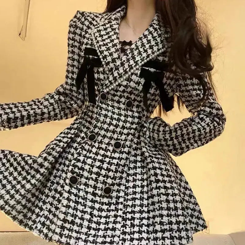 Robe Kawaii à carreaux vintage