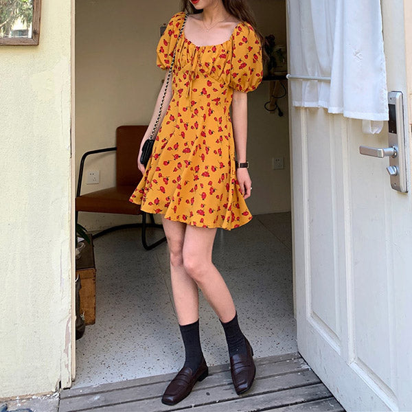 Mini-robe à fleurs du jardin d'été