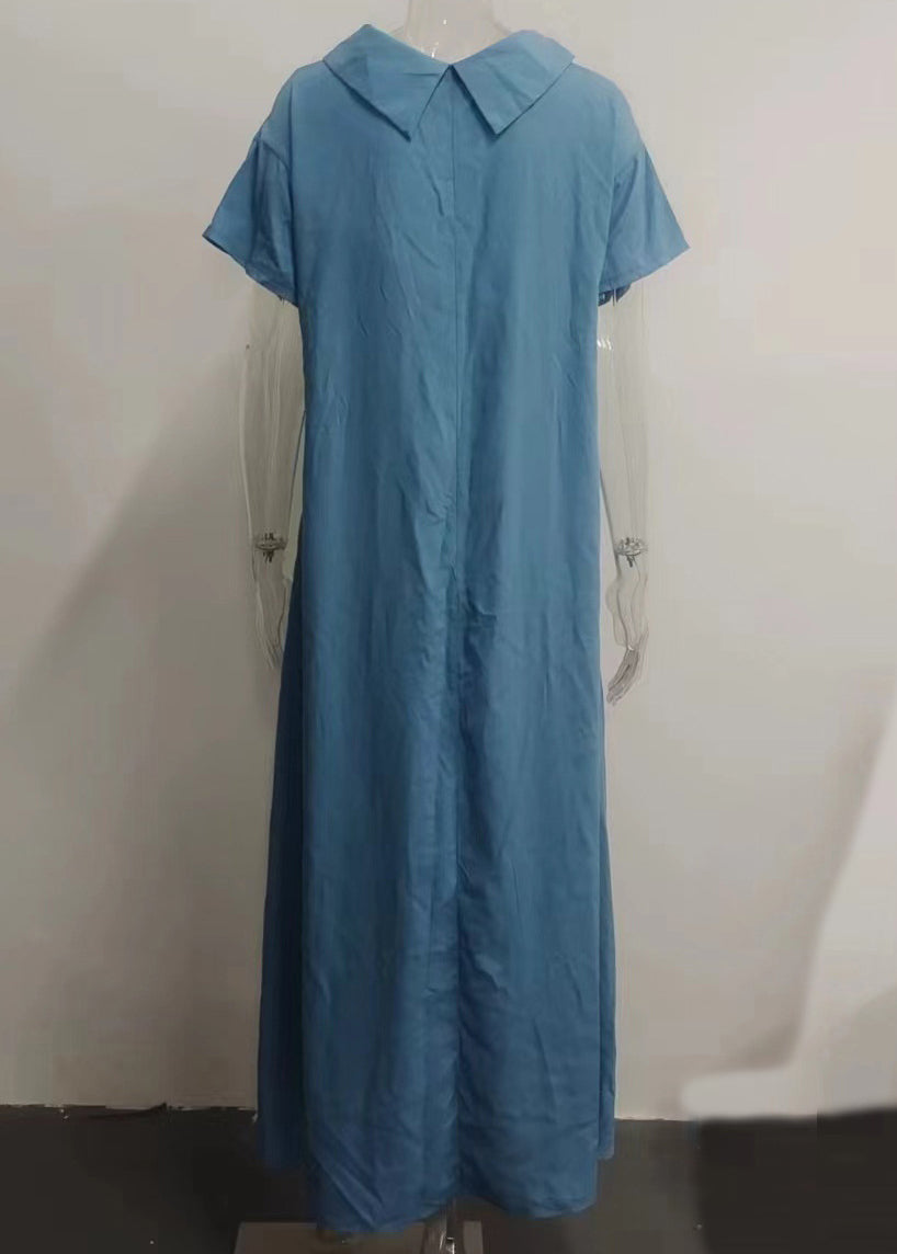 Women Dresses Solid Pink Long Neck Vacation Patchwork Turtle