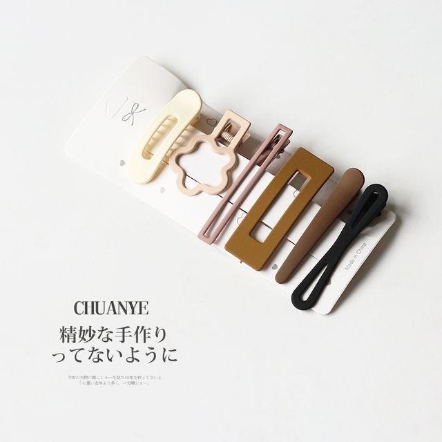 Lot de 6 : pinces à cheveux en alliage