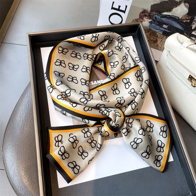 (various Scarf designs) Print Silk