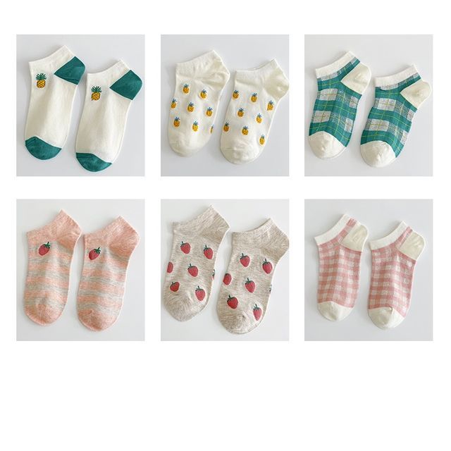 Lot de 6 paires : chaussettes Jacquard