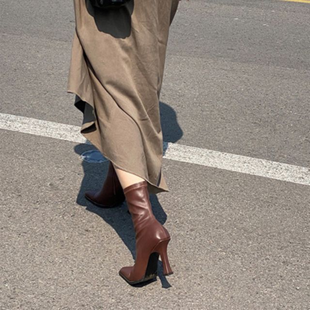 Short Pointed Stiletto Boots