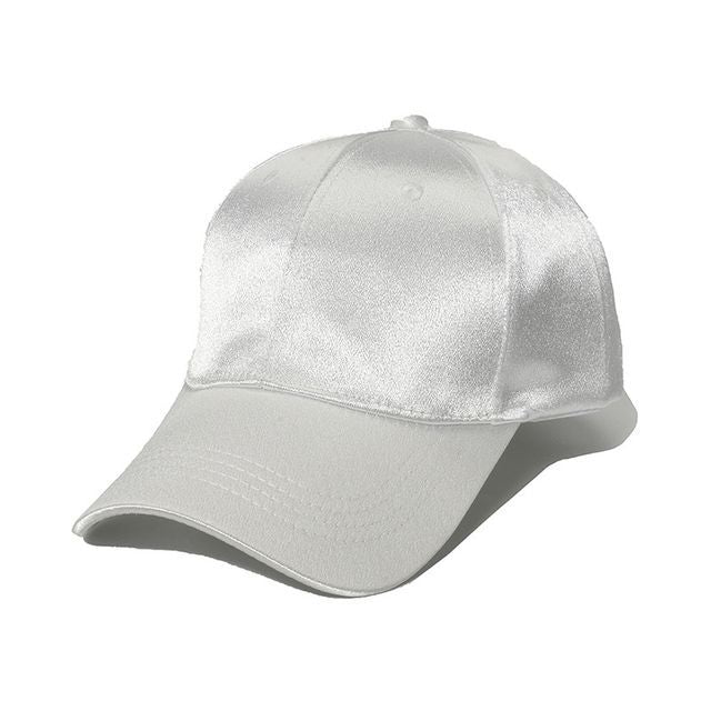 Cap Satin Baseball Plain