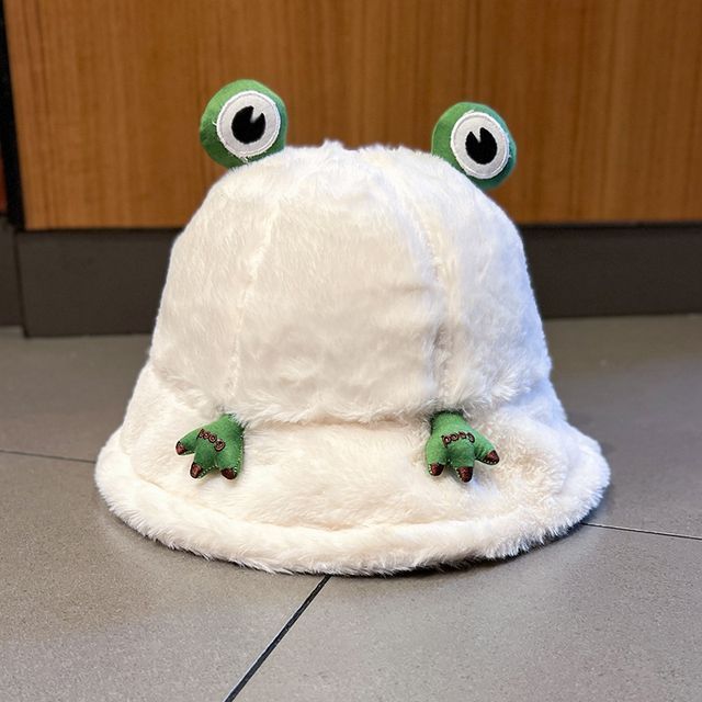 Frog Bucket Hat Chenille