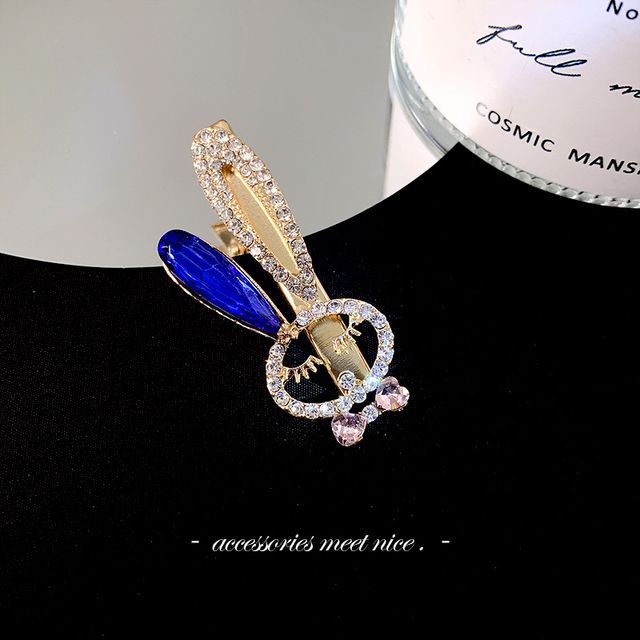 Pince à cheveux en alliage avec strass et fausses perles (différents modèles)