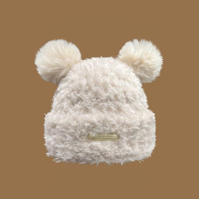 Ear Faux Beanie Fur