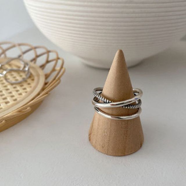 Bague ouverte en alliage strass / Bague ouverte en alliage à plusieurs couches