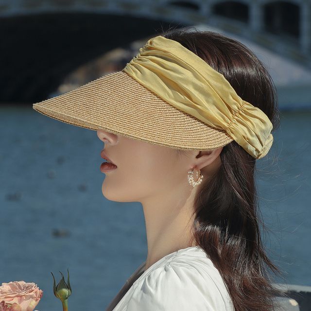 Two Visor Straw Tone Sun