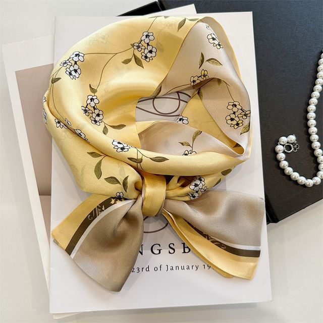 Floral Silk Scarf