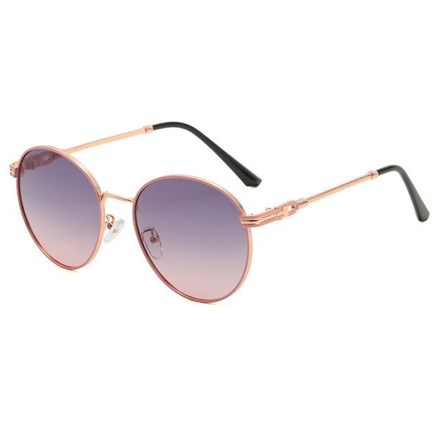 Frame Metal Round Sunglasses Polarized