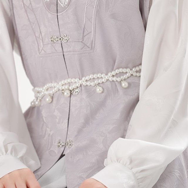 Ensemble de costume traditionnel chinois à manches longues et imprimé floral